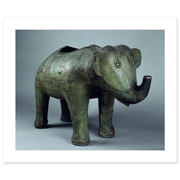 Zun en forme d'éléphant (art prints)