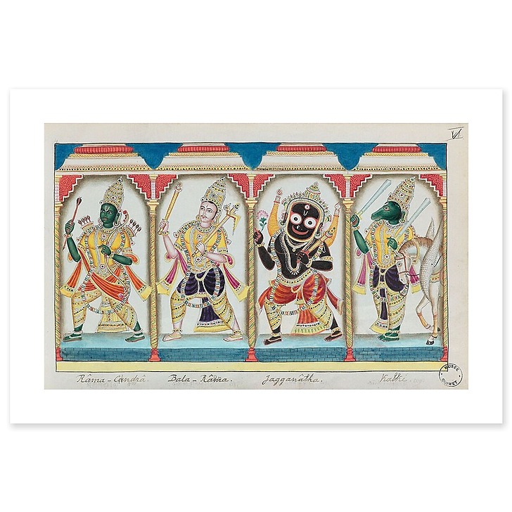 La naissance de Krishna (planches XXIII) (affiches d'art)