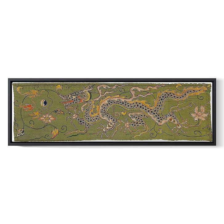 Fragment de tissu brodé (probablement d'un vêtement) (toiles encadrées)