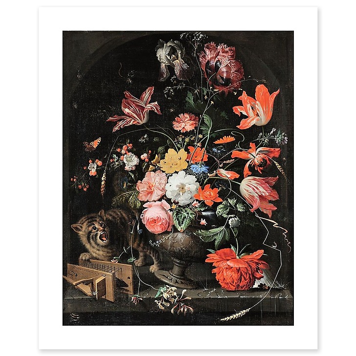 Fleurs dans une corbeille (toiles sans cadre)