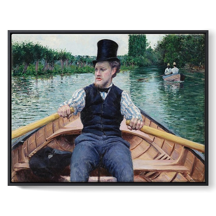 Partie de bateau (Canotier au chapeau haut de forme) (toiles encadrées)