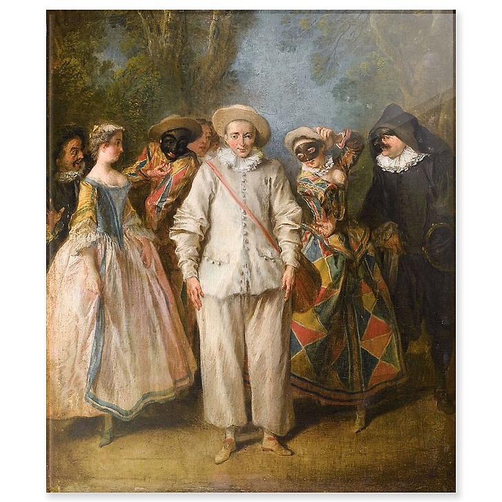 Les Acteurs de la Comédie-Italienne (acrylic panels)