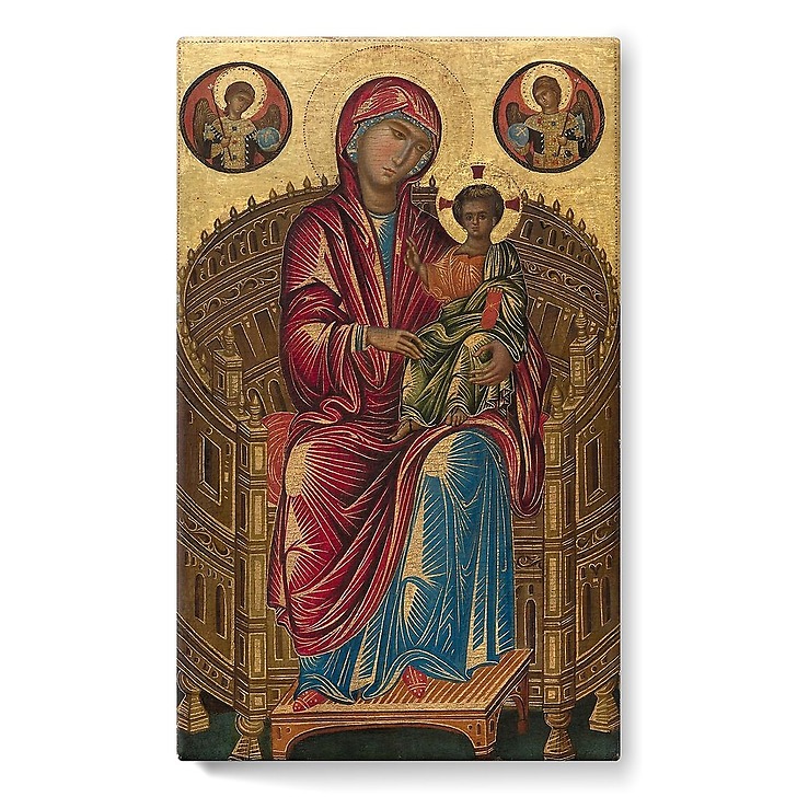 La Vierge et l'Enfant en trône avec deux anges, dite Madone Mellon (stretched canvas)