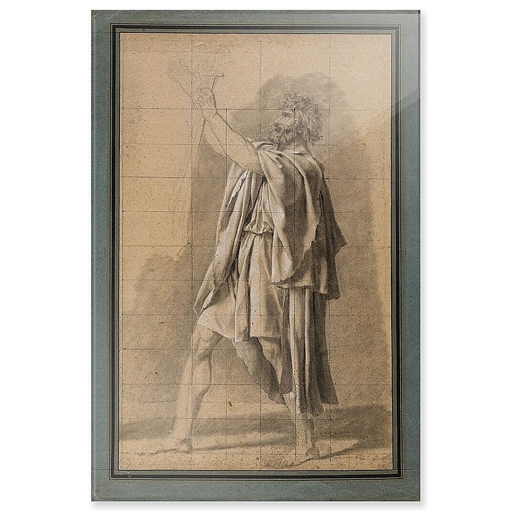 Figure du vieil Horace, étude pour Le Serment des Horaces (acrylic panels)