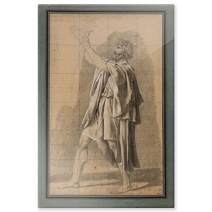 Figure du vieil Horace, étude pour Le Serment des Horaces (aluminium panels)