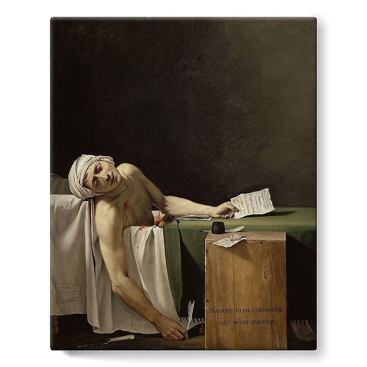 Marat assassiné (stretched canvas)