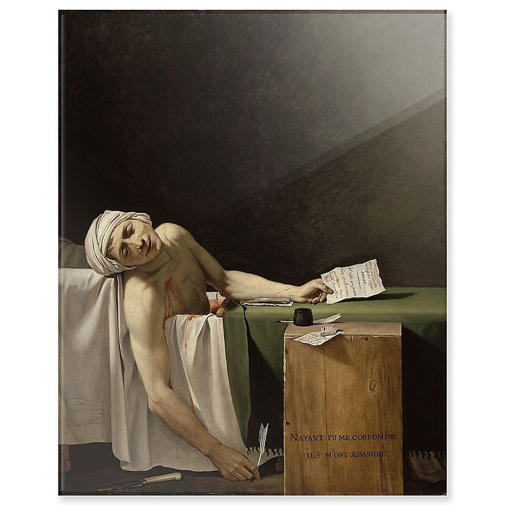 Marat assassiné (acrylic panels)