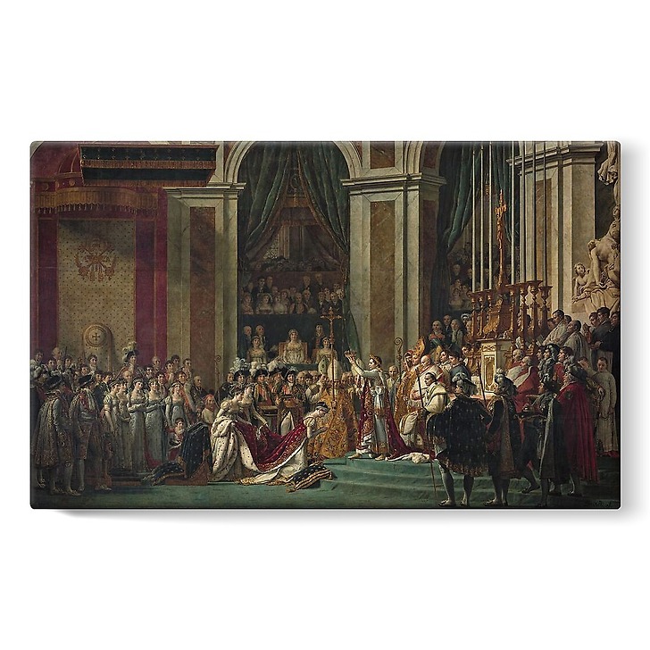 Le sacre de l’empereur Napoléon Ier et le couronnement de l‘impératrice Joséphine dans la cathédrale Notre-Dame de Paris (stretched canvas)