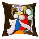 Housse de coussin Pablo Picasso - Femme à la fleur, 1932 - 45x45cm