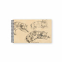 Carnet de croquis Bloc de 30 feuilles Eugène Delacroix - Trois études de chats, 1843