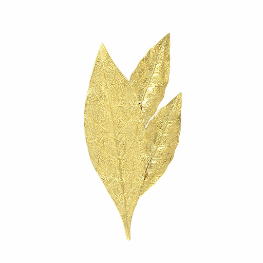 Broche 3 feuilles de laurier