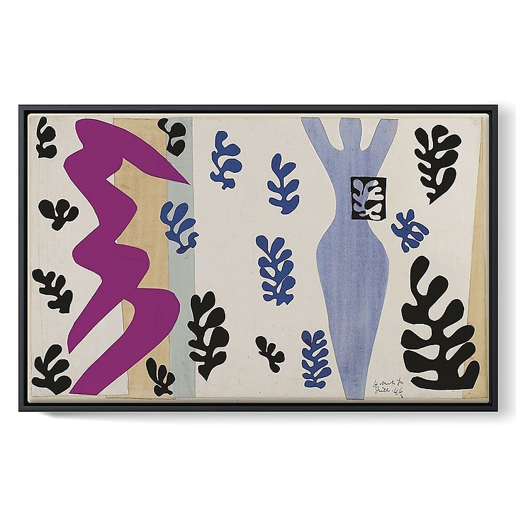 Le lanceur de couteau, de la série Jazz (framed canvas)