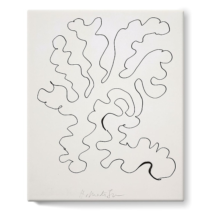 Sans titre (Feuille découpée en arabesque) (stretched canvas)