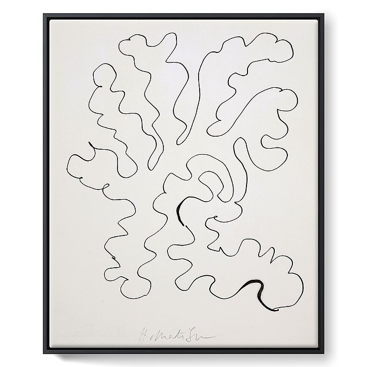 Sans titre (Feuille découpée en arabesque) (toiles encadrées)