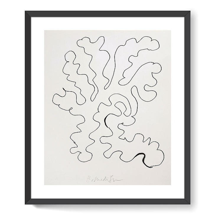Sans titre (Feuille découpée en arabesque) (affiches d'art encadrées)
