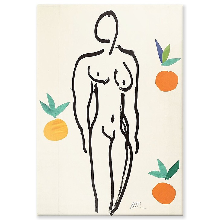 Nu aux oranges (aluminium panels)