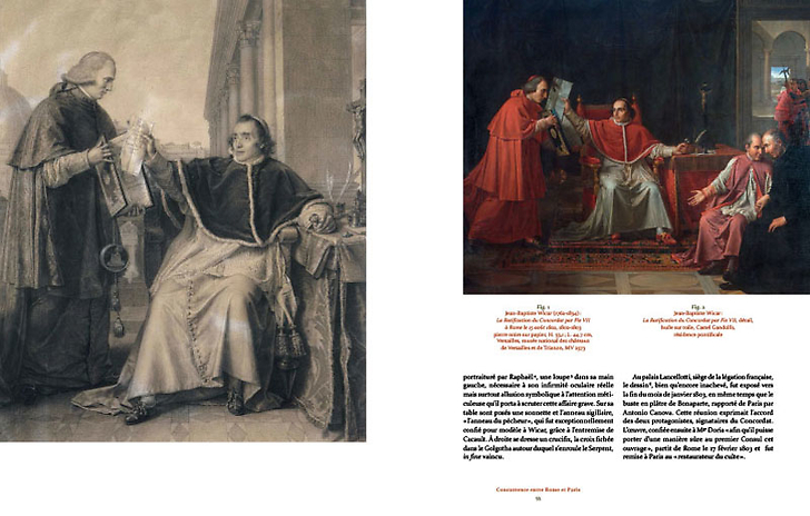 Pie VII face à Napoléon - La tiare dans les serres de l'Aigle