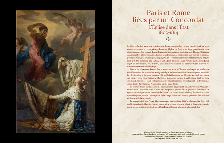 Pie VII face à Napoléon - La tiare dans les serres de l'Aigle