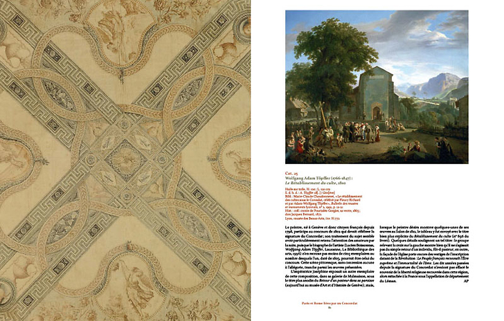 Pie VII face à Napoléon - La tiare dans les serres de l'Aigle