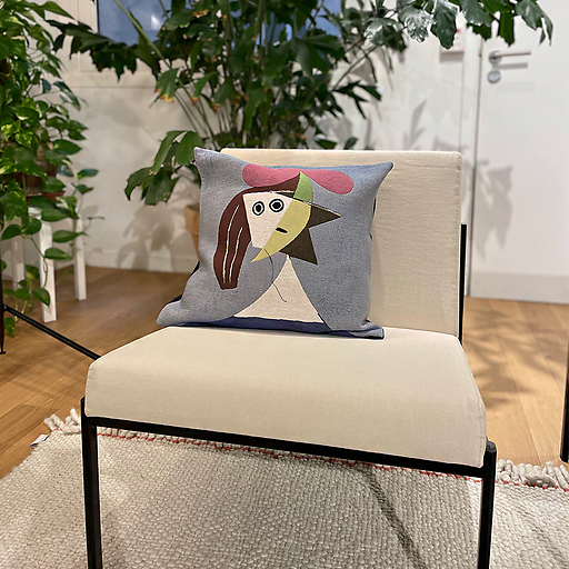 Housse de coussin Picasso Femme au chapeau