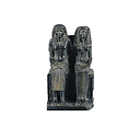 Statue d'un couple égyptien assis