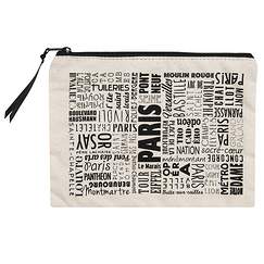 Paris Typo Pouch