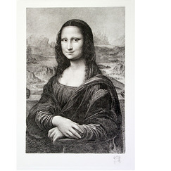 Estampe La Joconde, ou Portrait de Monna Lisa - Léonard de Vinci