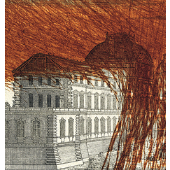 Vue du Louvre et de la Grande Galerie du côté des offices, 1992 - Arnulf Rainer