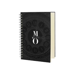 Carnet à spirale - Horloge M'O