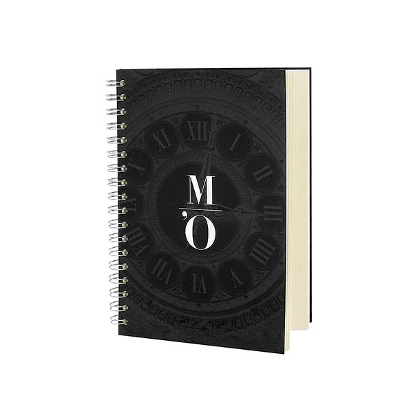 Carnet à spirale - Horloge M'O