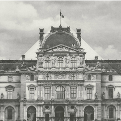 Le Louvre revu par JR, 20 juin 2016 © Pyramide, architecte I.M. Pei, musée du Louvre, Paris, France