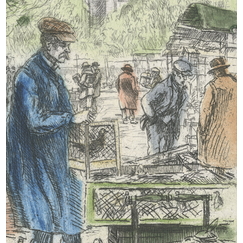 The bird market - Eugène-Louis Véder