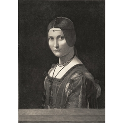 Portrait of a woman, known as "La belle ferronnière" - Leonardo da Vinci