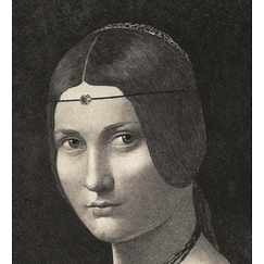 Portrait of a woman, known as "La belle ferronnière" - Leonardo da Vinci