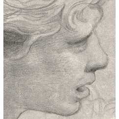 Etude pour un ange pour la fresque : "Héliodore chassé du temple" (Dans la chambre d'Héliodore au palais Vatican)