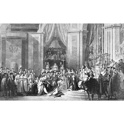 Sacre de l'empereur Napoléon Ier et couronnement de l'Impératrice Joséphine dans la cathédrale Notre-Dame de Paris