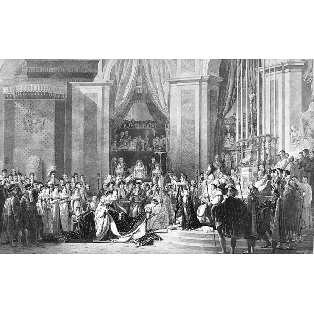 Sacrament of Emperor Napoleon I and coronation of Empress Josephine in the Cathedral of Notre-Dame de Paris
