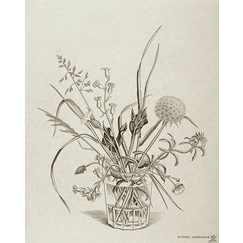 Fleurs des champs dans un verre (printemps) - Hasegawa