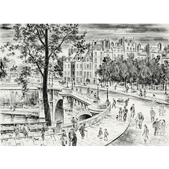 Le Pont Neuf à Paris - Jacques Boullaire