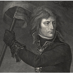 Engraving Bonaparte at Arcole - Antoine-Jean Gros