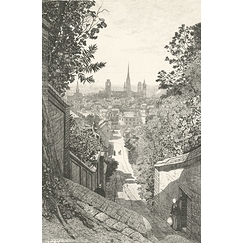 Rouen - Vue prise de la rue Louis Bouillet