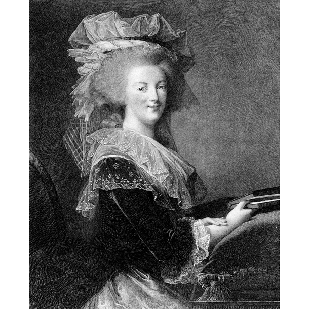 Portrait de Marie-Antoinette, en buste - Elisabeth Vigée Le Brun