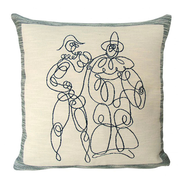 Picasso Cushion cover Arlequin and Pierrot