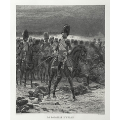 Engraving The Battle of Eylau - Édouard Detaille