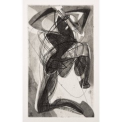 Engraving Kneeling character - Stanley William Hayter