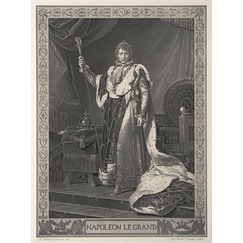 Estampe Napoléon 1er, empereur des français - Auguste Boucher-Desnoyer