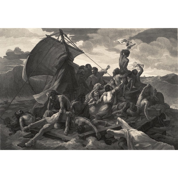 The Raft of the Medusa,Theodore Gericault,60x40cm 