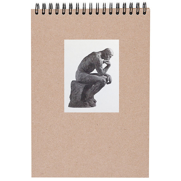 Carnet de croquis - Rodin "Le penseur"