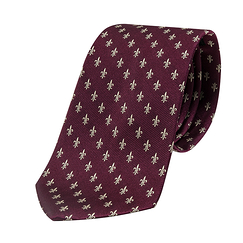 Fleurs de lis Tie - Red