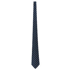 Fleurs de lis Tie - Blue